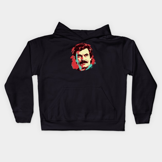 Tom Selleck Kids Hoodie by Pixy Official